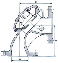 100A角型定水位閥結(jié)構(gòu)圖- 上海昆煉閥門制造有限公司 100A角型定水位閥結(jié)構(gòu)圖- 上海昆煉閥門制造有限公司