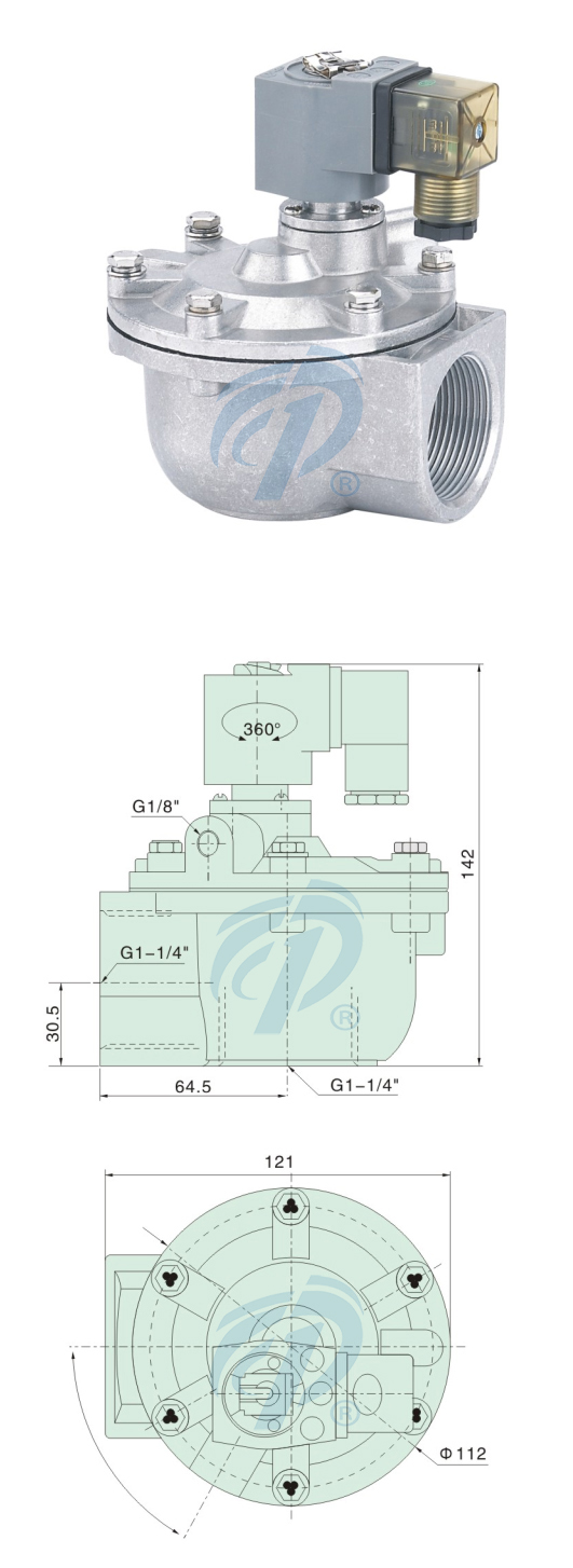 直角式電磁脈沖閥尺寸規(guī)格