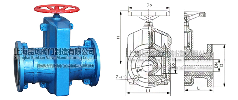 GJ41X鑄鐵手動(dòng)管夾閥結(jié)構(gòu)圖- 上海昆煉閥門制造有限公司 GJ41X鑄鐵手動(dòng)管夾閥結(jié)構(gòu)圖- 上海昆煉閥門制造有限公司